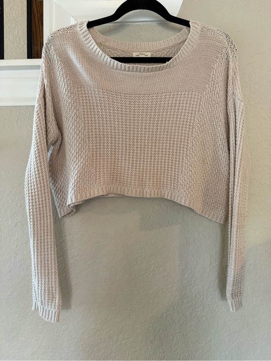 silence + noise Sweaters - Silence + Noise Cropped Knit Sweater